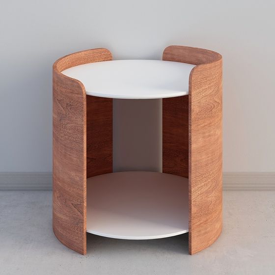 Smooth Edged Table 3D model for Modern Interiors