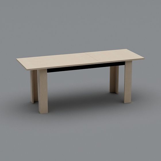 Modern Extendable Table 3D model