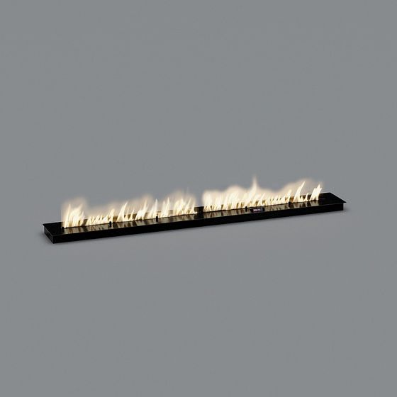 Modern Low-Poly Fireplace 3D Model