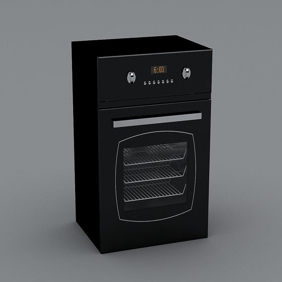 Sleek Electric Oven 3D Model for Modern Kitchens