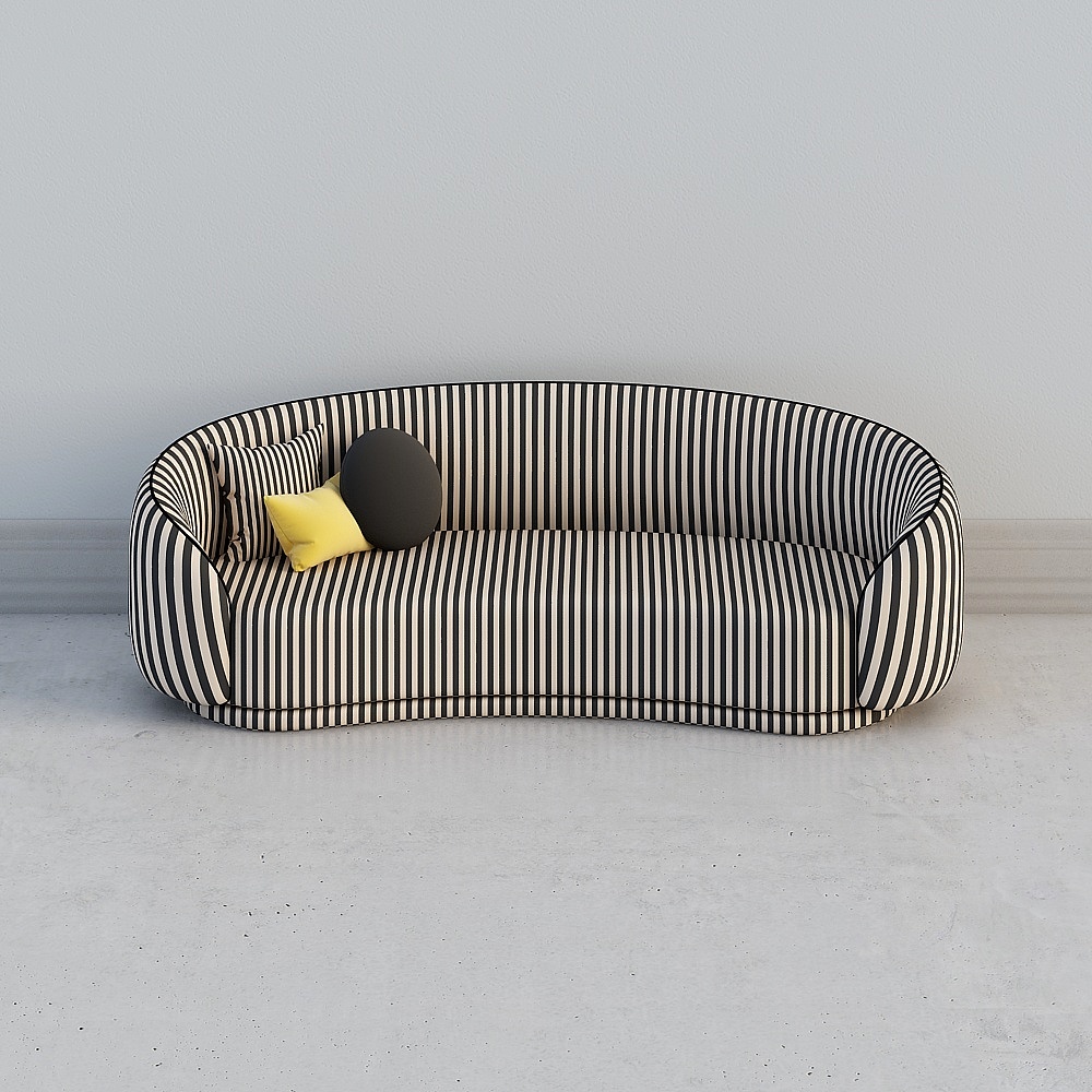 Modern curved sofa