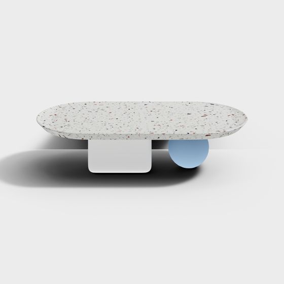 Floating Round Table 3D model for Modern Designs
