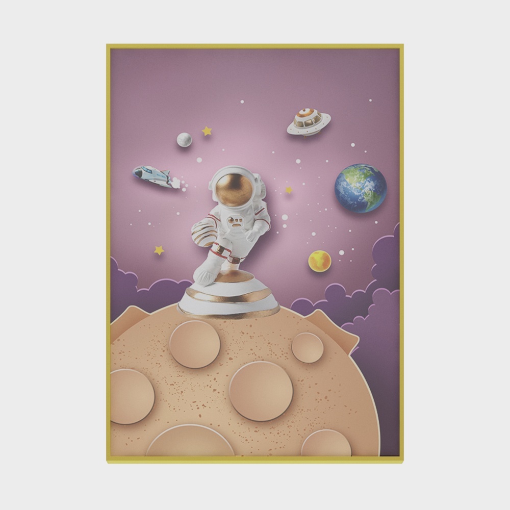 Children's room drawing gold sheet 1