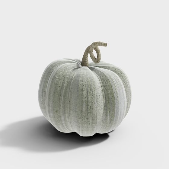 Stylish Low-Poly Pumpkin 3D model for Seasonal Designs