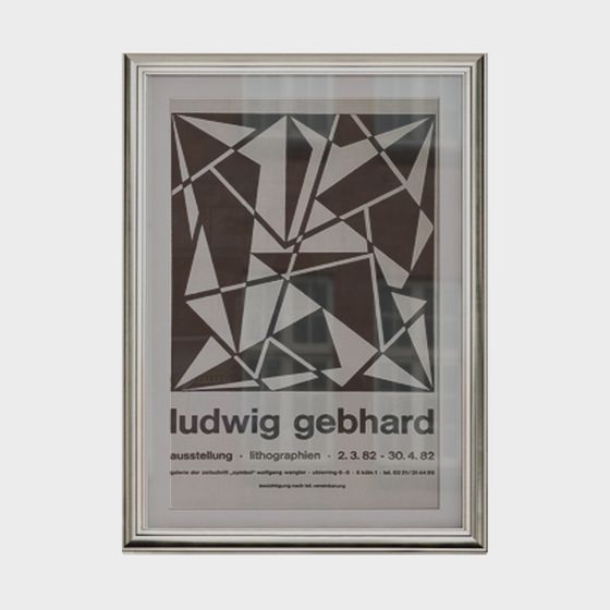 Ludwig Gebhard Poster 3D Model