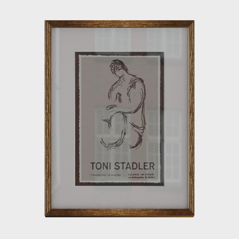 Brusheep French Abstract Painting Living Room Sofa Wall Combination Painting Retro Decorative Painting Villa Hall Art Hanging - B43×33cm