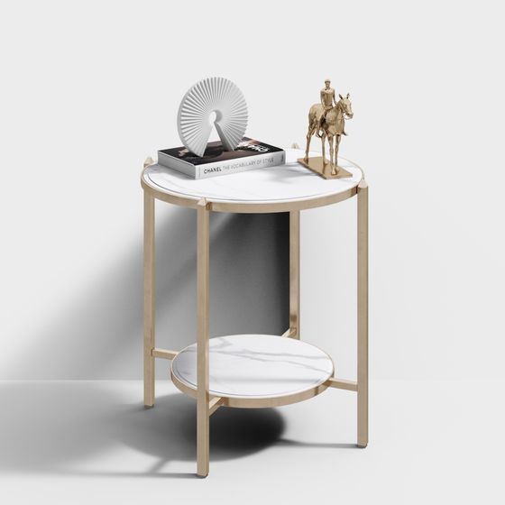 Combinación de mesa auxiliar moderna - 3-2