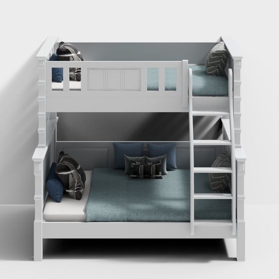 Urban Loft Bunk Bed 3D model