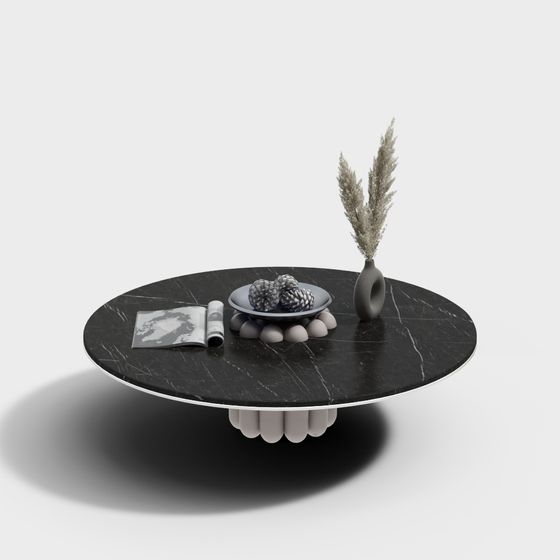 Floating Marble Coffee Table 3D model