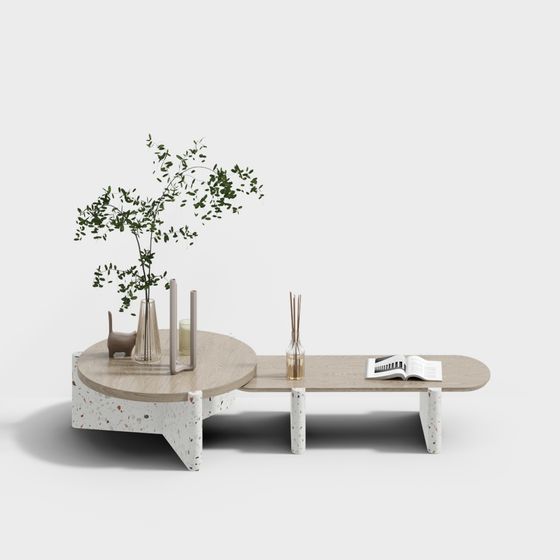 Soggiorno moderno minimalista - tavolino