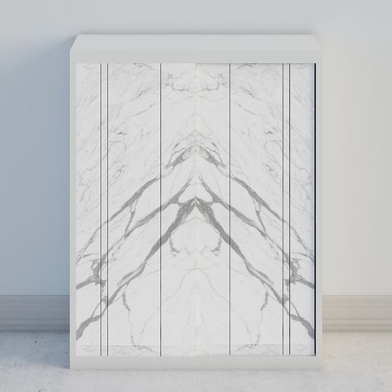 Elegant Marble Screen 3D model for Modern Interiors
