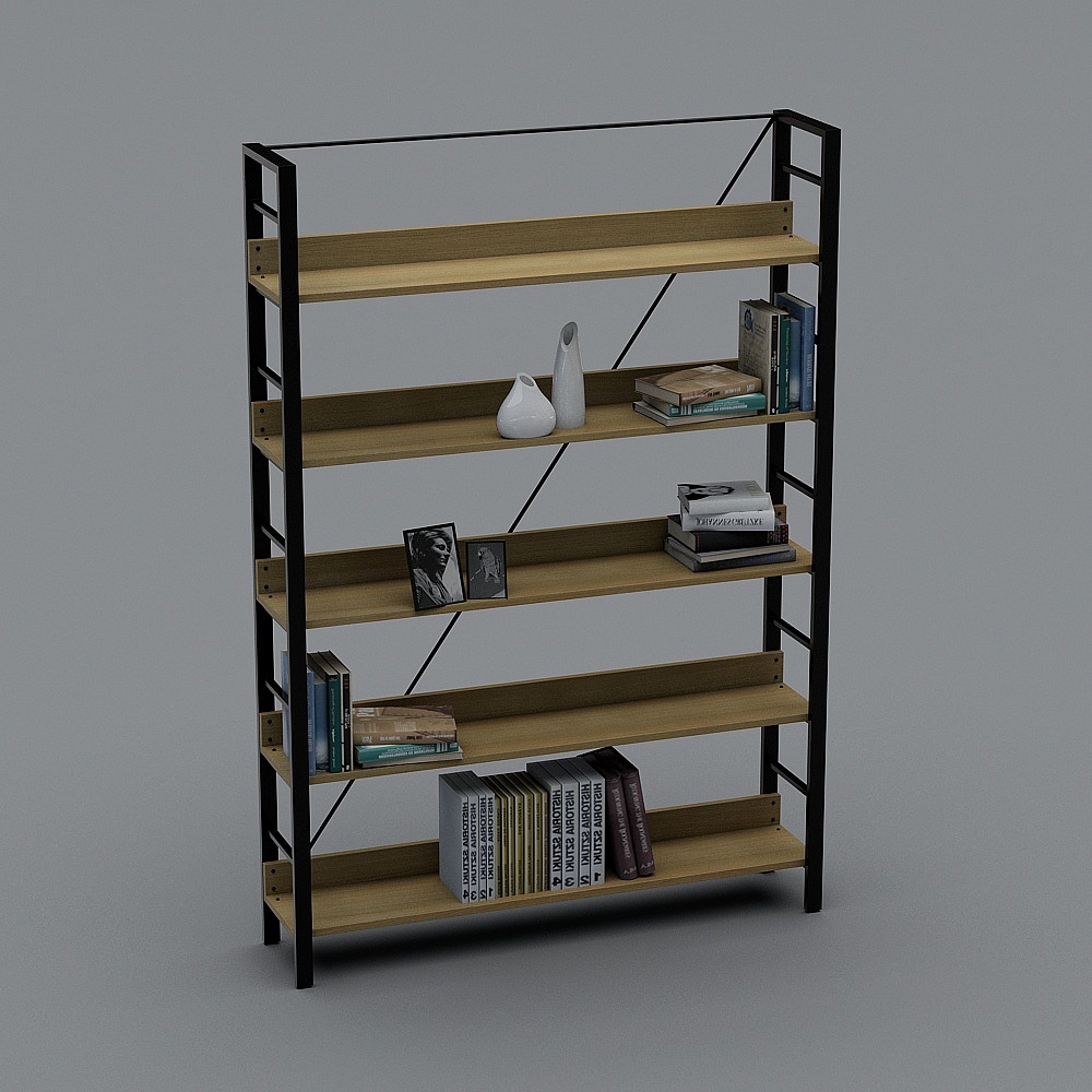 Kệ sách LOFT công nghiệp-3