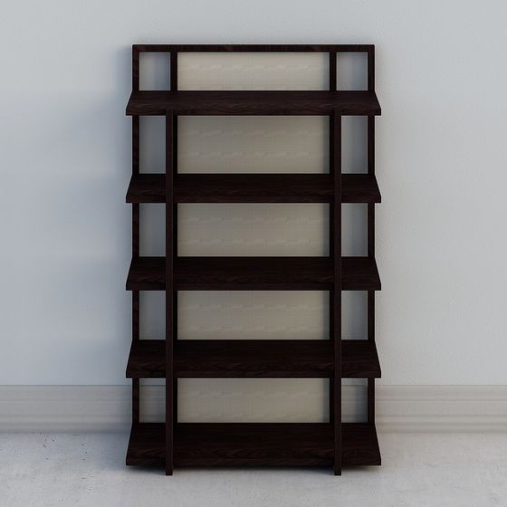 Stylish Bookshelf 3D model for Modern Interiors