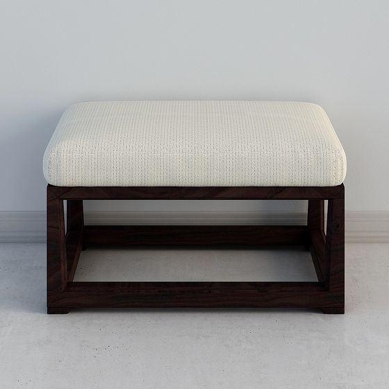 Cozy Ottoman 3D model