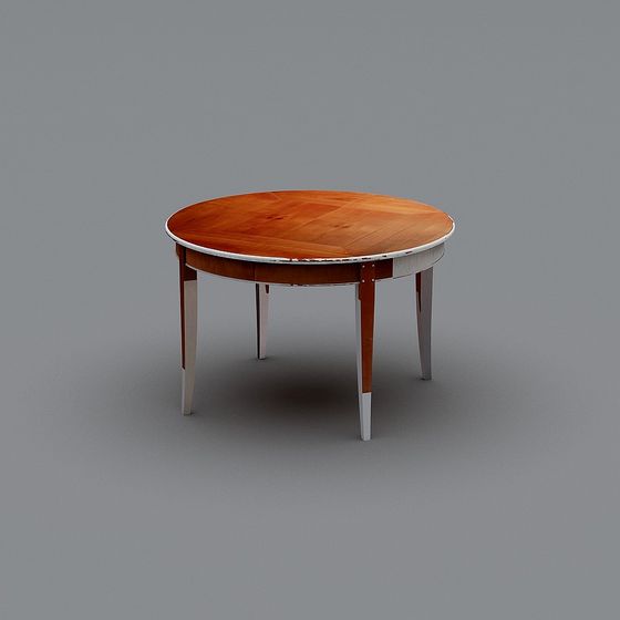 Vintage Round Table 3D model for Modern Design