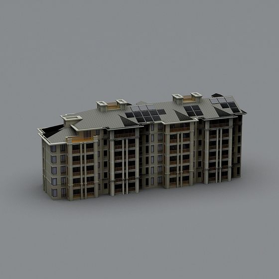 Urban Oasis 3D model for Modern Architecture