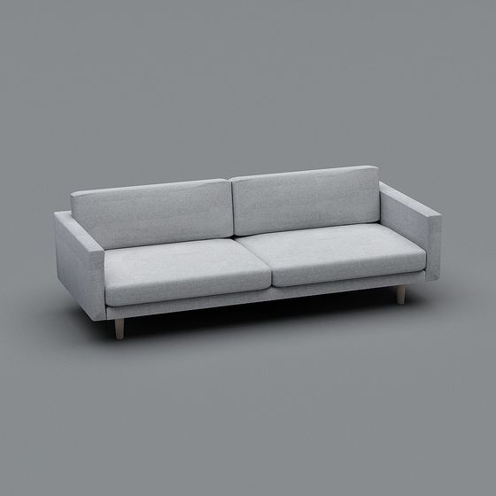 Low-Polygon Modern Sofa 3D model