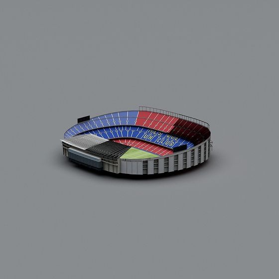 Camp Nou Stadium 3D model