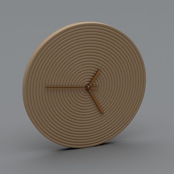 Elegant Minimalist Clock 3D model