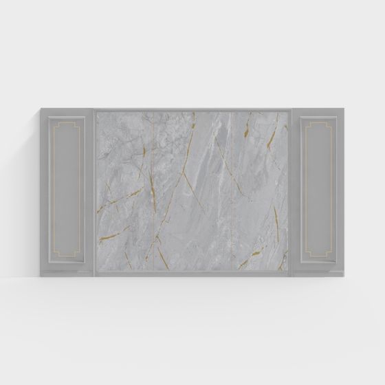 Elegant Marble Panel 3D Model