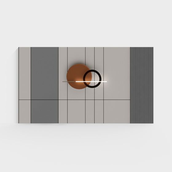 Elegant Minimalist Wall Light 3D model for Modern Spaces