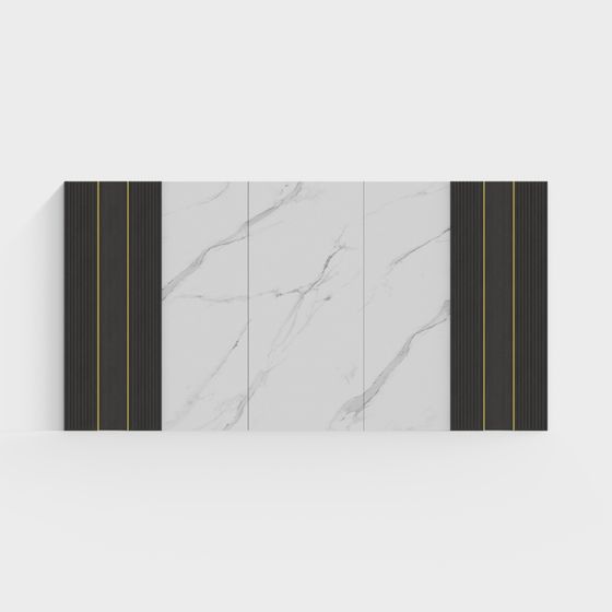 Luxurious Marble Panel 3D model for Modern Interiors