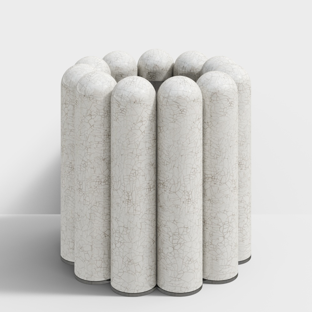 Low-Poly Cracked Texture 3D Model Collection