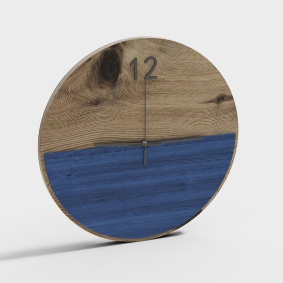 Wooden Timepiece 3D model