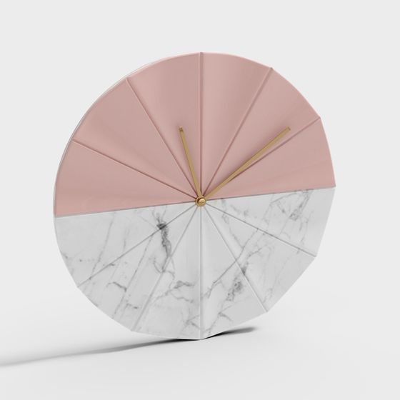 Modern Elegant Clock 3D model