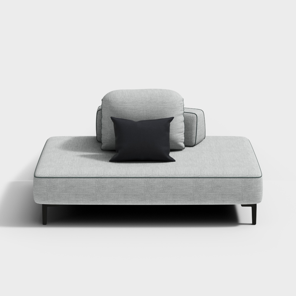 Caen Home - Caen Series - Multiplayer Sofa - 1C-10178B: Single-seat sofa