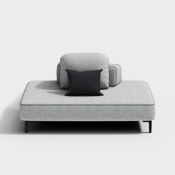 Low Poly Modern Sofa 3D model