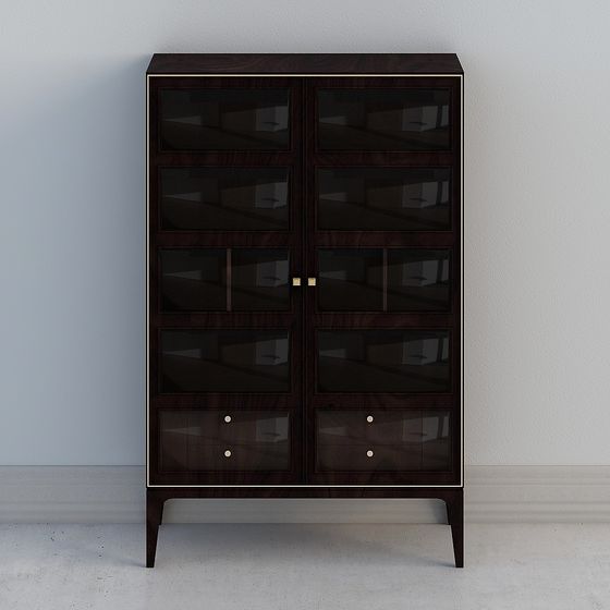 Art Deco Display Cabinet 3D model