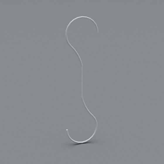 S-Hook 3D model in Minimalist Design