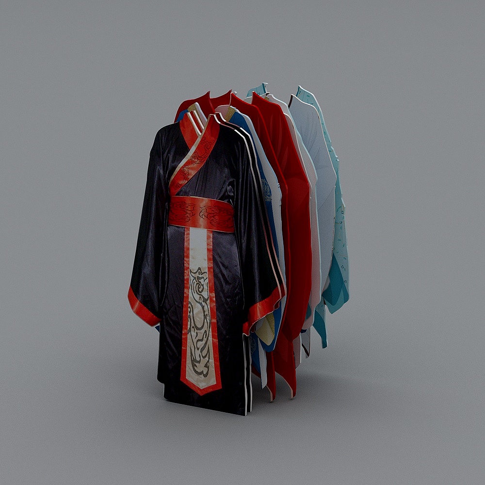 Ancient Costume 3D model - Low Poly High Detail