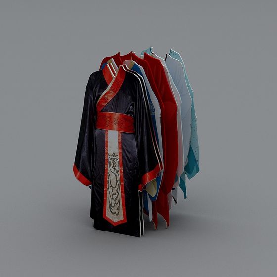Ancient Costume 3D model - Low Poly High Detail