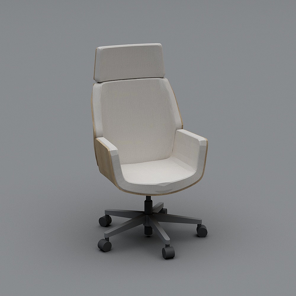 Modern Minimalist Office Chair 3D model