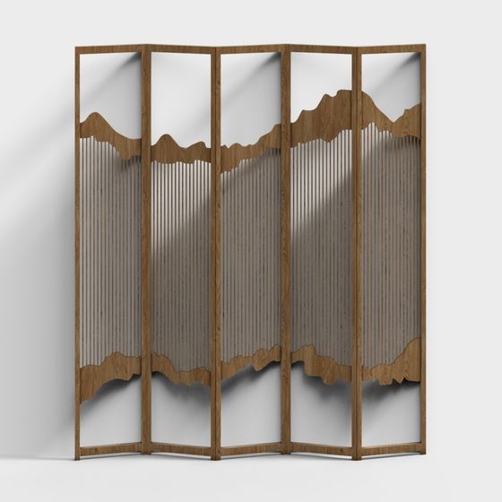 Mountain Shadow Screen 3D model for Modern Design