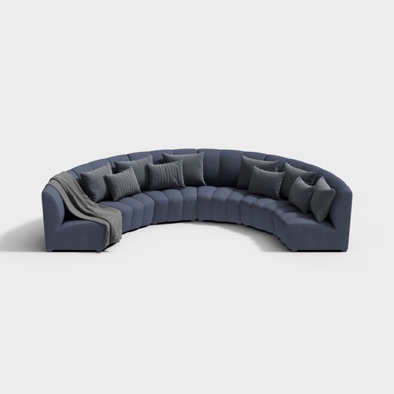 Curve Comfort 3D model - Stylish Sofa Design