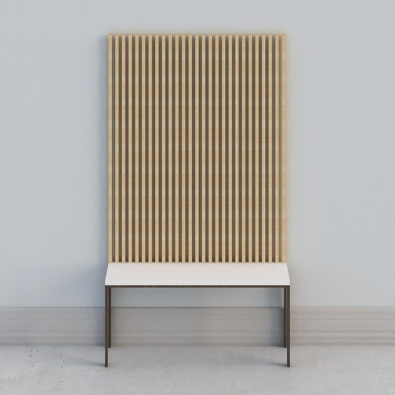 Modern Stripe Screen 3D model for Creative Spaces