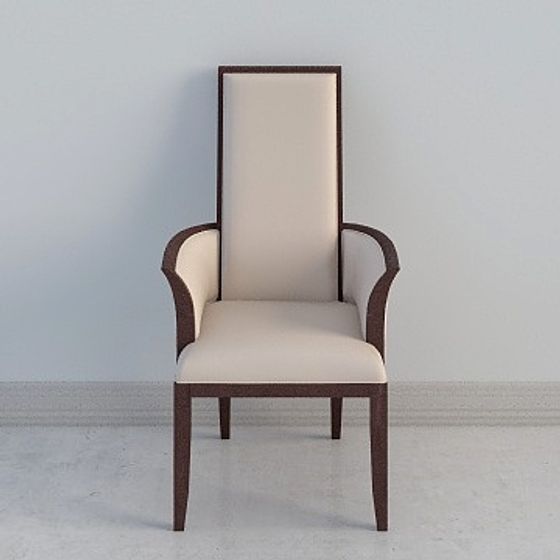 Elegant Armchair 3D Model