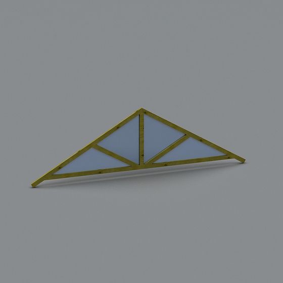 Triangle Framework 3D model for Creative Projects