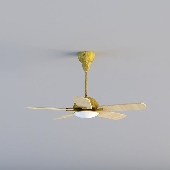 Stylish 3D Ceiling Fan Model for Contemporary Spaces
