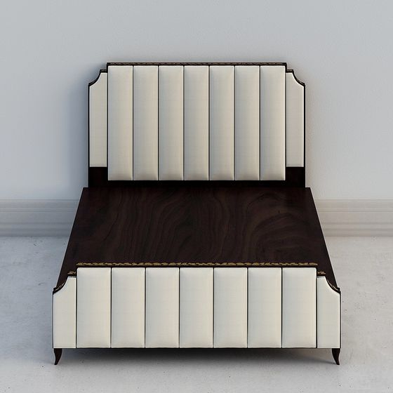 เตียงขนาดควีนไซส์สีขาว 1.5