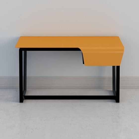 Streamlined Office Desk 3D model for Creative Spaces