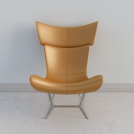 Elegant High-Back Chair 3D model for Modern Design