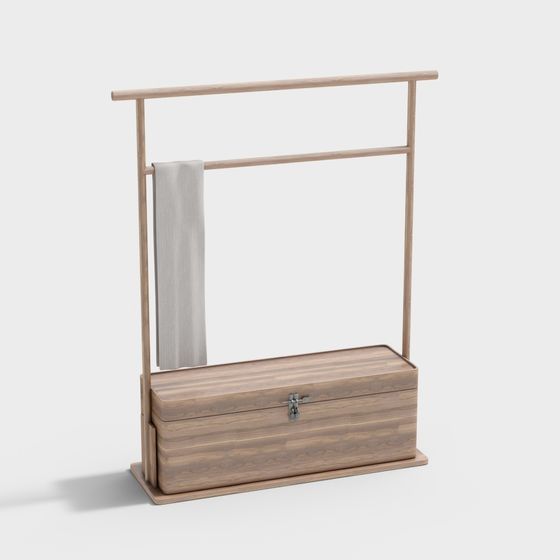 kujiale-중국 스타일의 새로운 목제 옷걸이