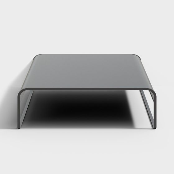 Sleek Metal Coffee Table 3D model