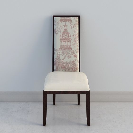 Pagoda Chair 3D Model - A Blend of Tradition and Modernity