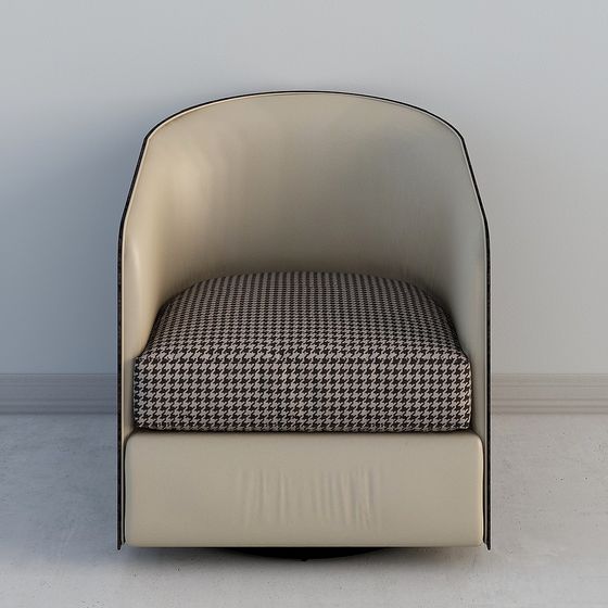 Elegant Curved Sofa 3D model for Modern Spaces