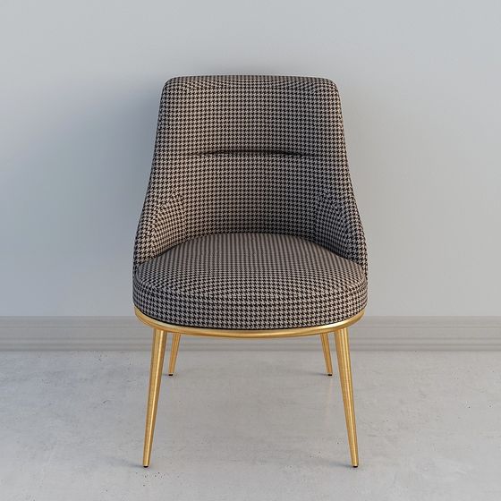 Houndstooth Lounge Chair 3D model